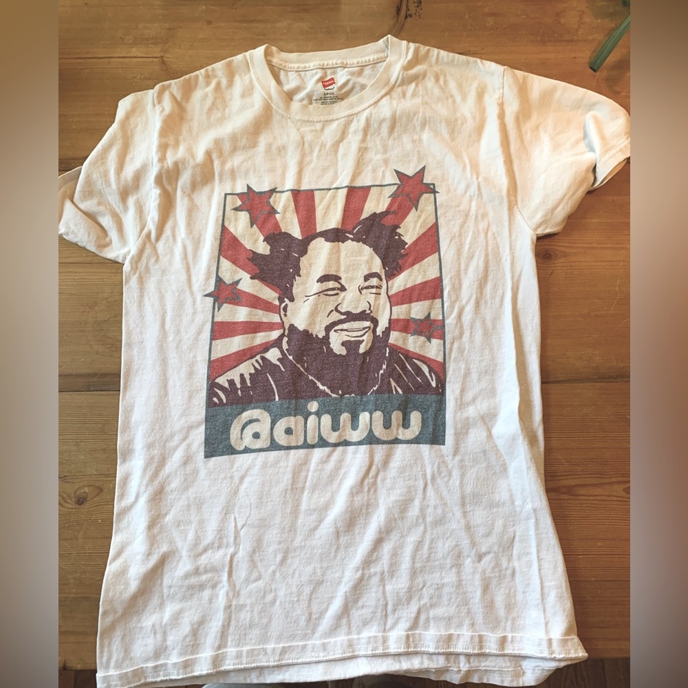 Ai Weiwei Graphic Tee, Size Small. Rare! Unisex
